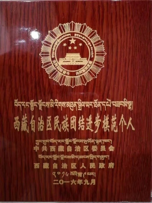皇家荣耀官网集团董事长雷菊芳荣获“西藏自治区民族联结进取先进幼我”荣誉称号